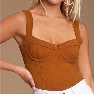 Astr Brown Camisole Top